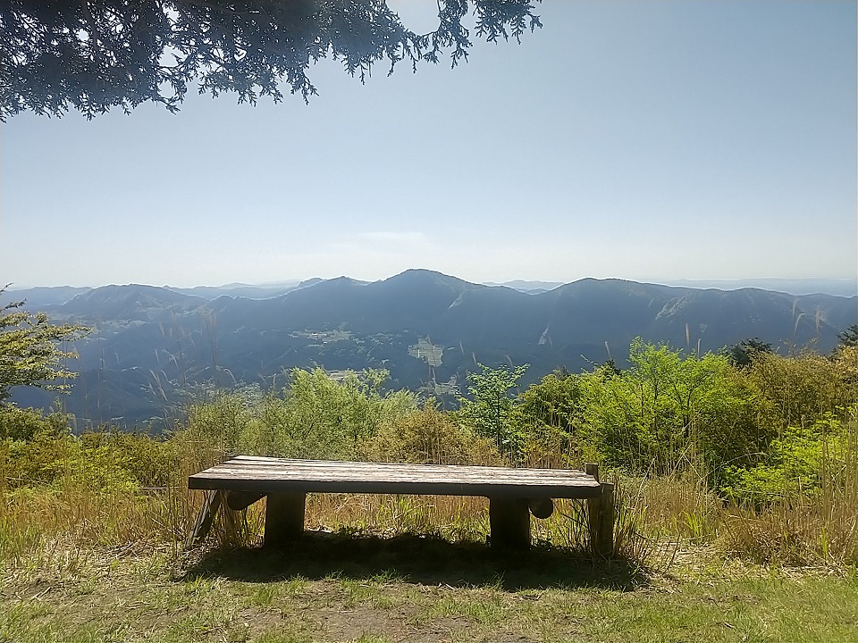 大洞山のベンチから